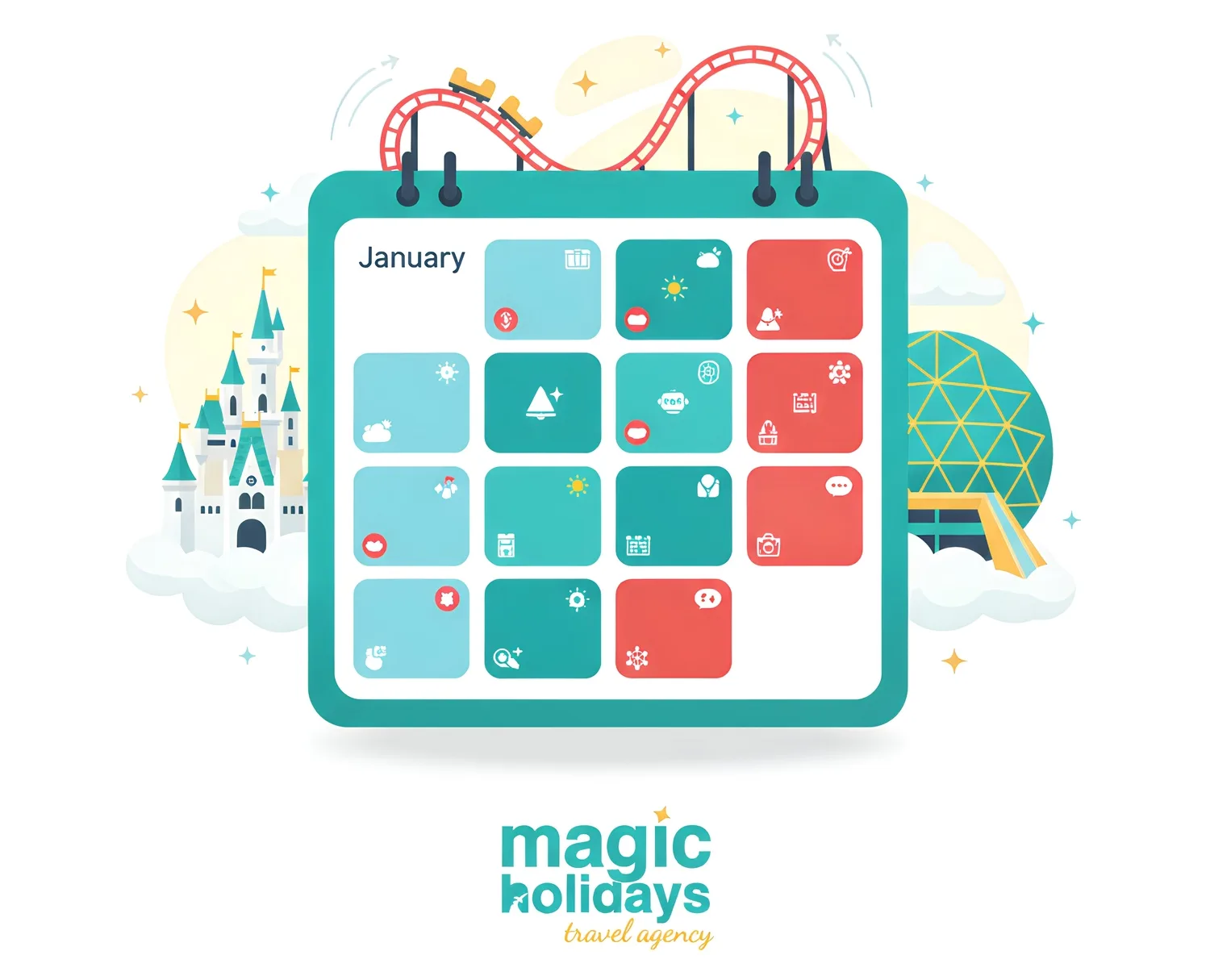 Crowd calendars for Disney World parks