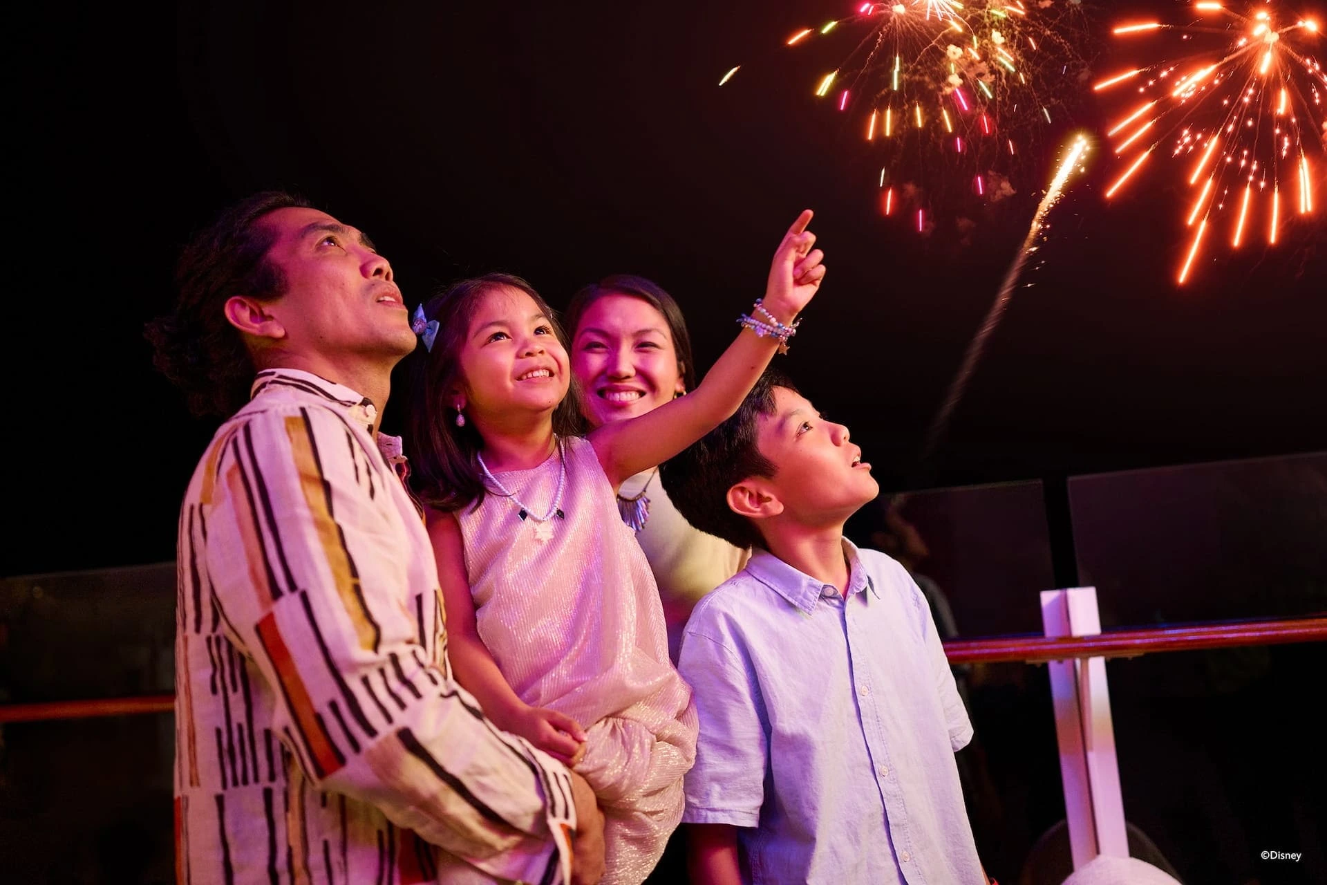 Fireworks on Disney cruises