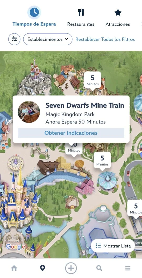 My Disney Experience en español