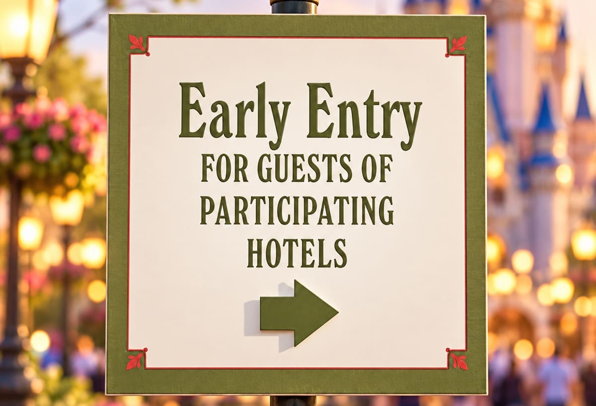 Ingreso anticipado de 30 minutos a los parques de Walt Disney World