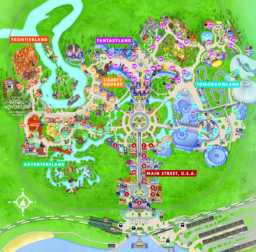 mapa de magic kingdom